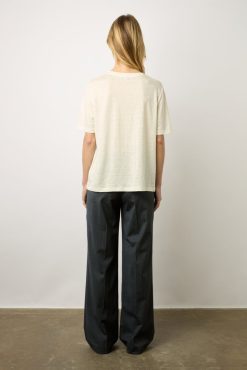 Gerard Darel Tshirt Love En Lin Ecru - Marieta | Tops & Sweats