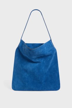 Gerard Darel Sac Hobo En Cuir Velours Denim - Lady | Le Lady