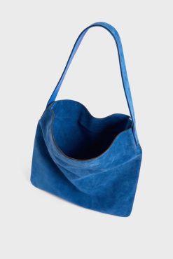 Gerard Darel Sac Hobo En Cuir Velours Denim - Lady | Le Lady