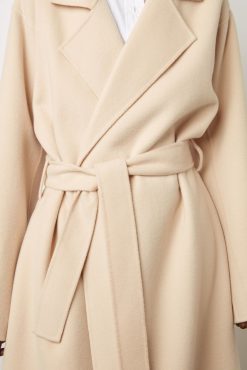 Gerard Darel Trench En Laine Melangee Sable - Neissa | Manteaux & Trenchs