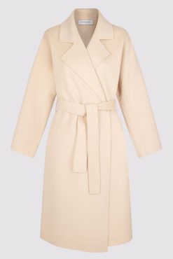 Gerard Darel Trench En Laine Melangee Sable - Neissa | Manteaux & Trenchs