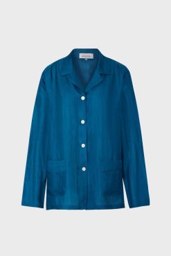 Gerard Darel Pyjama En Soie - Bleu Canard | Pyjamas & Kimonos