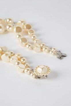 Gerard Darel Collier En Perles De Verre Blanc - Jackie | Autres Accessoires