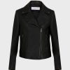 Gerard Darel Blouson En Cuir Femme Noir Nadege | Cuirs & Peaux