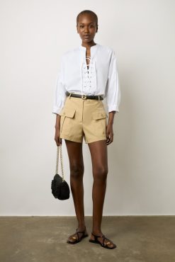 Gerard Darel Short A Poches En Coton Sable - Clemy | Shorts & Bermudas