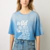 Gerard Darel Tshirt Serigraphie Indigo - Malory | Tops & Sweats