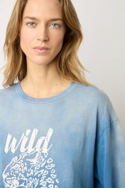 Gerard Darel Tshirt Serigraphie Indigo - Malory | Tops & Sweats