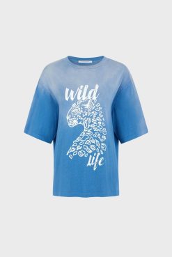 Gerard Darel Tshirt Serigraphie Indigo - Malory | Tops & Sweats