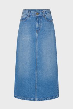 Gerard Darel Jupe Longue En Denim Jeans - Dona | Jupes