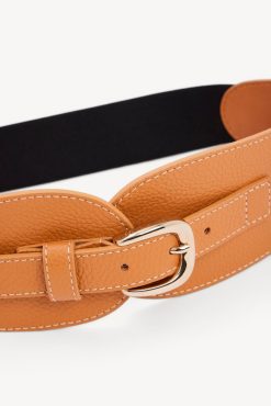 Gerard Darel Ceinture En Cuir Graine Camel - Olympe | Ceintures