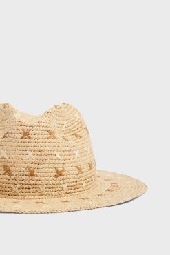 Gerard Darel Chapeau A Motif Bicolore Naturel - Ophelie | Autres Accessoires