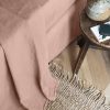 Gerard Darel Grand Drap Plat En Lin Lave - Rose Ancien | Draps Plats