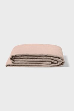 Gerard Darel Grand Drap Plat En Lin Lave - Rose Ancien | Draps Plats