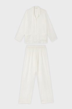 Gerard Darel Pyjama En Soie - Ivoire | Pyjamas & Kimonos