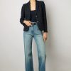 Gerard Darel Blazer En Tweed A Carreaux Marine - Bellie | Costumes & Ensembles