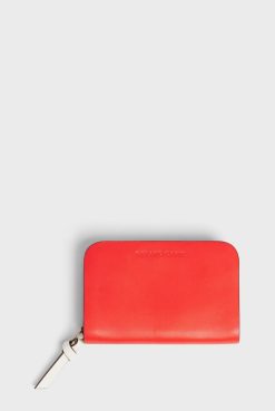 Gerard Darel Portefeuille En Cuir Femme Rouge Mini Wallet | Petite Maroquinerie