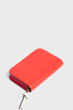 Gerard Darel Portefeuille En Cuir Femme Rouge Mini Wallet | Petite Maroquinerie