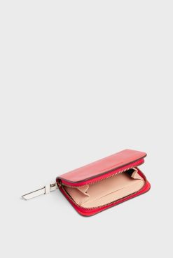 Gerard Darel Portefeuille En Cuir Femme Rouge Mini Wallet | Petite Maroquinerie