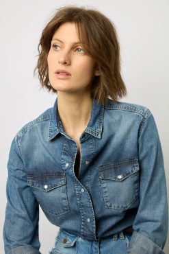 Gerard Darel Chemise En Denim Jeans - Aimee | Chemises & Blouses