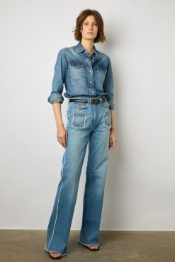 Gerard Darel Chemise En Denim Jeans - Aimee | Chemises & Blouses