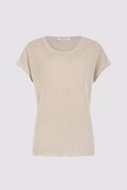 Gerard Darel Pull Manches Courtes Irise Beige - Letsie | Maille