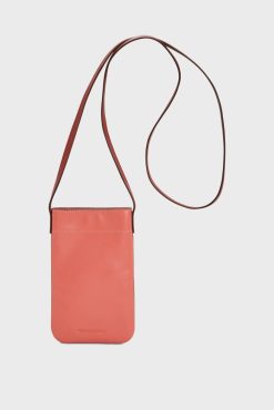 Gerard Darel Porte Telephone Cuir Abricot - Ladyphone | Petite Maroquinerie