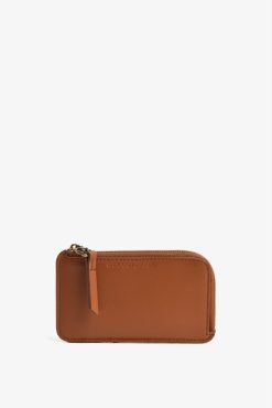 Gerard Darel Porte Carte En Cuir Lisse Camel - Cardholder | Petite Maroquinerie