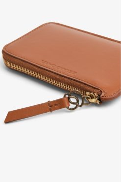 Gerard Darel Porte Carte En Cuir Lisse Camel - Cardholder | Petite Maroquinerie