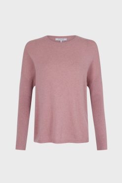 Gerard Darel Pull Cachemire A Col Rond Rose - Laurrea | Maille