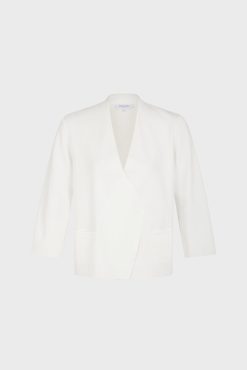 Gerard Darel Gilet En Microfibre Blanc - Laurana | Maille