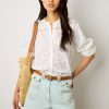 Gerard Darel Chemise A Broderies Blanc - Ayate | Chemises & Blouses