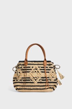 Gerard Darel Sac A Main En Raphia Raye- 24Gd Raphia | Raphia & Crochet