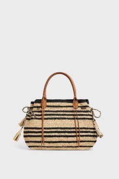 Gerard Darel Sac A Main En Raphia Raye- 24Gd Raphia | Raphia & Crochet