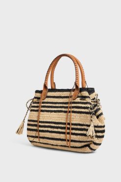 Gerard Darel Sac A Main En Raphia Raye- 24Gd Raphia | Raphia & Crochet