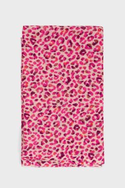 Gerard Darel Foulard Imprime Leopard Fuchsia - Polly | Etoles & Foulards