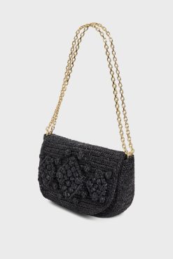 Gerard Darel Porte Travers En Raphia Noir - Archie | Raphia & Crochet