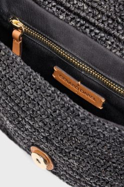 Gerard Darel Porte Travers En Raphia Noir - Archie | Raphia & Crochet