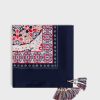 Gerard Darel Foulard A Pompons En Soie Naturel - Penelope | Etoles & Foulards