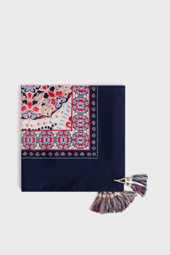 Gerard Darel Foulard A Pompons En Soie Naturel - Penelope | Etoles & Foulards