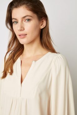 Gerard Darel Blouse Avec Mini Perles Beige Rose - Amaia | Chemises & Blouses