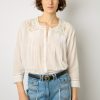 Gerard Darel Blouse Brodee Blanc - Aaya | Chemises & Blouses