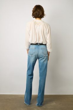 Gerard Darel Blouse Brodee Blanc - Aaya | Chemises & Blouses