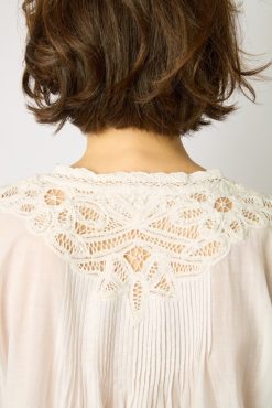 Gerard Darel Blouse Brodee Blanc - Aaya | Chemises & Blouses