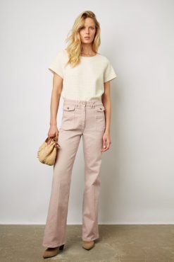 Gerard Darel Jean Flare Uni Parme - Anna | Pantalons & Jeans