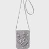 Gerard Darel Porte Telephone En Crochet Argent - Rosie | Petite Maroquinerie