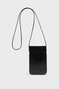 Gerard Darel Porte Telephone En Cuir Noir - Ladyphone | Petite Maroquinerie