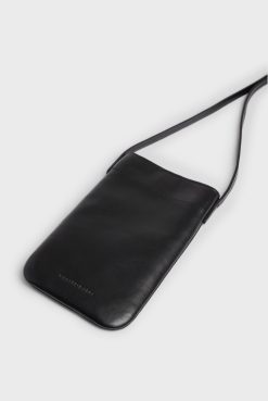 Gerard Darel Porte Telephone En Cuir Noir - Ladyphone | Petite Maroquinerie