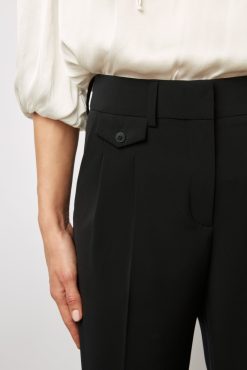 Gerard Darel Pantalon Droit A Pince Marine - Carmelita | Costumes & Ensembles