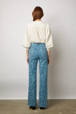 Gerard Darel Jean Flare A Motif Cachemire - Anna | Pantalons & Jeans