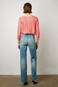 Gerard Darel Blouse Fluide A Fleurs Corail - Antelona | Chemises & Blouses